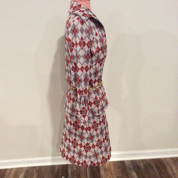 Vintage 70s 3 piece Power Suit dagger collar Mini - Picture 5 of 14